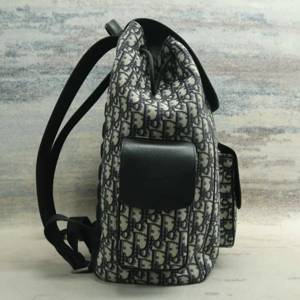 100% Authentic Dior Navy & Black Cloth Backpack - Picture 4 of 12